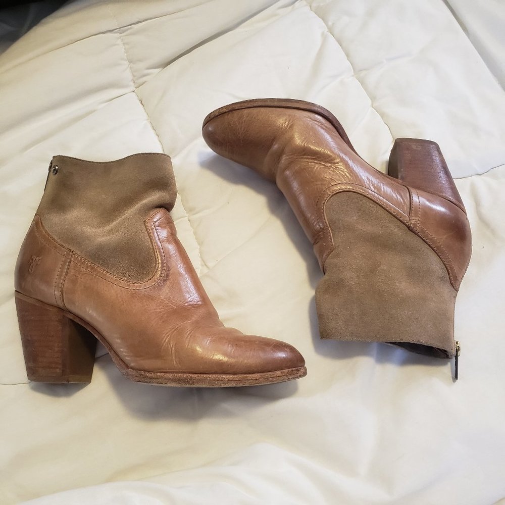 Frye Zip Up Ankle Boots Booties